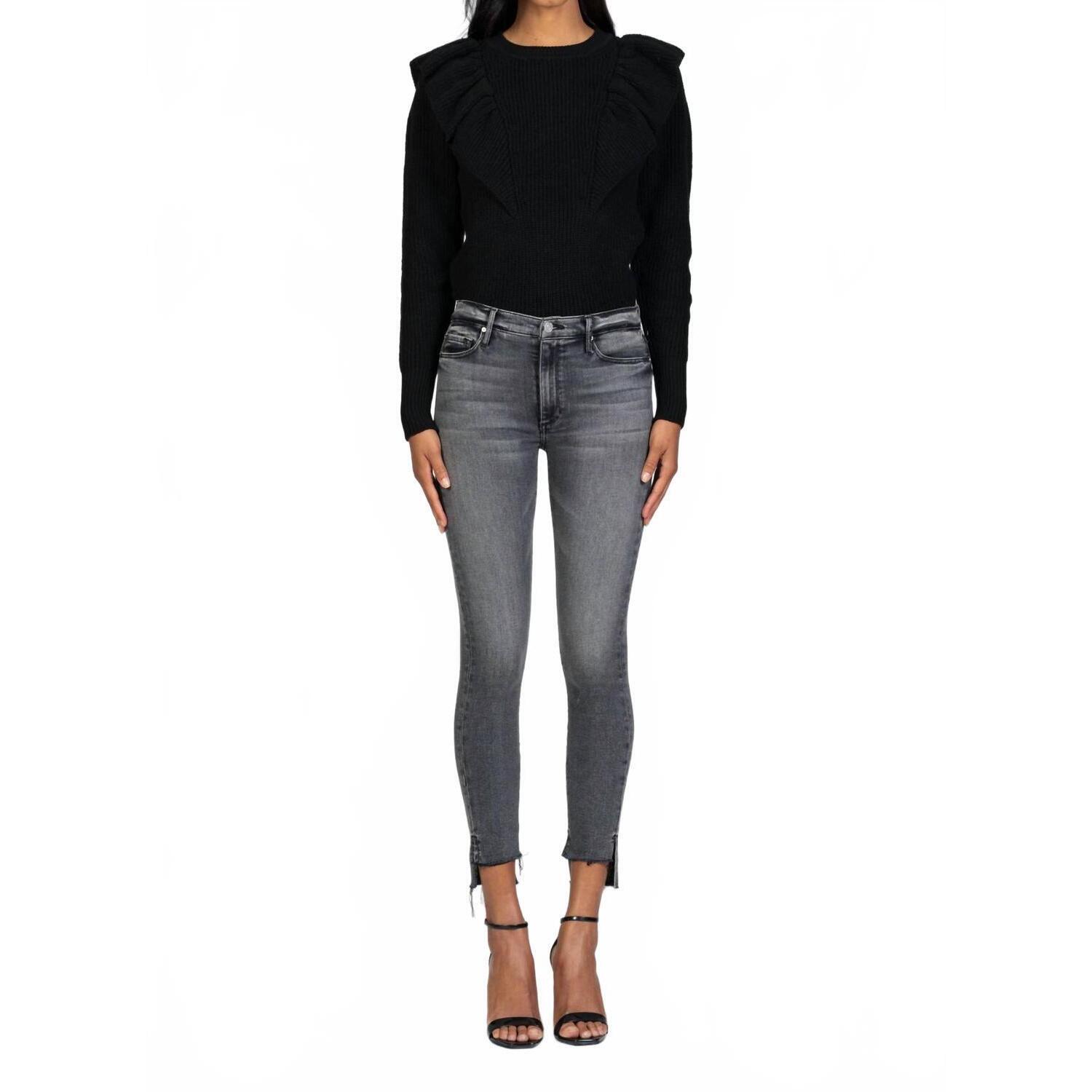 New Black Orchid Miranda Off Step High Rise Skinny Jeans In Kissing In The Dark